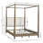 Canopy Bed Queen Brown See Below