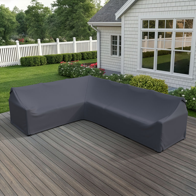 Edge 110.5'' Wide L-Shaped Patio Sectional Sofa Cover