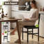 Ensemble de 4 chaises de salle à manger rembourrées avec dossier ergonomique et siège rembourré