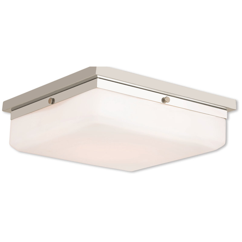 Plafonnier encastré 4 lumières Cara, Nickel poli