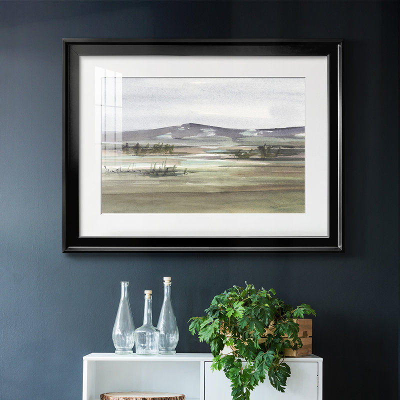«Mute Marsh I», reproduction d'art encadrée, Noir, H 30 po x l 44 po x P 1,5 po