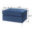 Tissu bleu avec base - Rehausse l'expérience d'assise en fausse fourrure rectangulaire et confortable-1700942603
