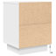 Daphane 38cm W Manufactured Wood Bedside Table-946608616