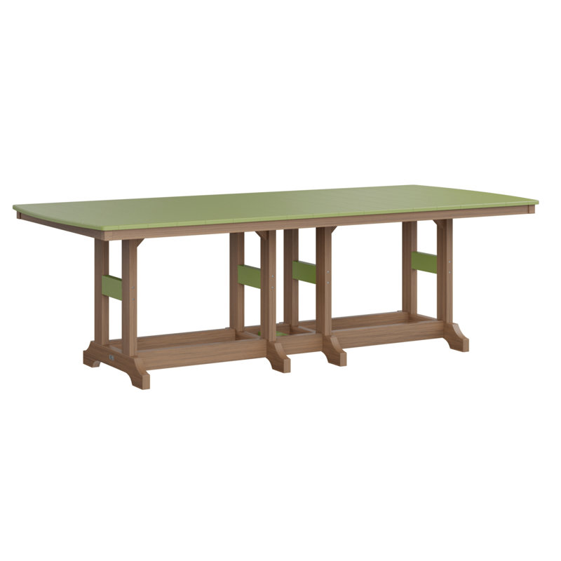 Garden Classic Outdoor Bar Table, Kiwi Green, Antique Mahogany