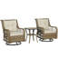 Ensembles de salle à manger de patio modernes avec structure en acier, style bistro pour balcons confortables