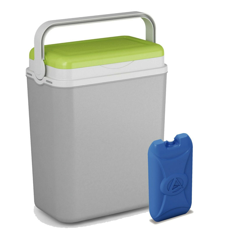 Yolanda Belfry Kitchen 12L Handheld Cooler, Grey/Green