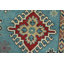 Tapis bleu nouvel âge en laine 6 pi 7 po x 9 pi 11 po Murgaw