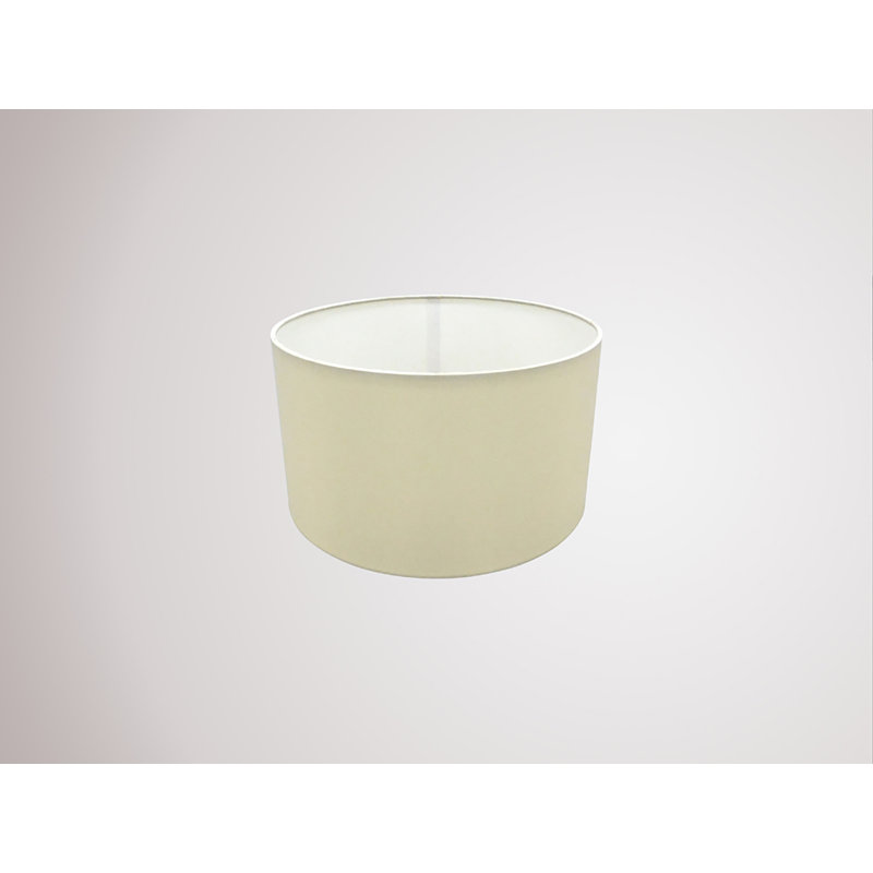 Cotton Drum Lamp Shade, Ivory Pearl, 17cmH x 30cm W x 30cm D