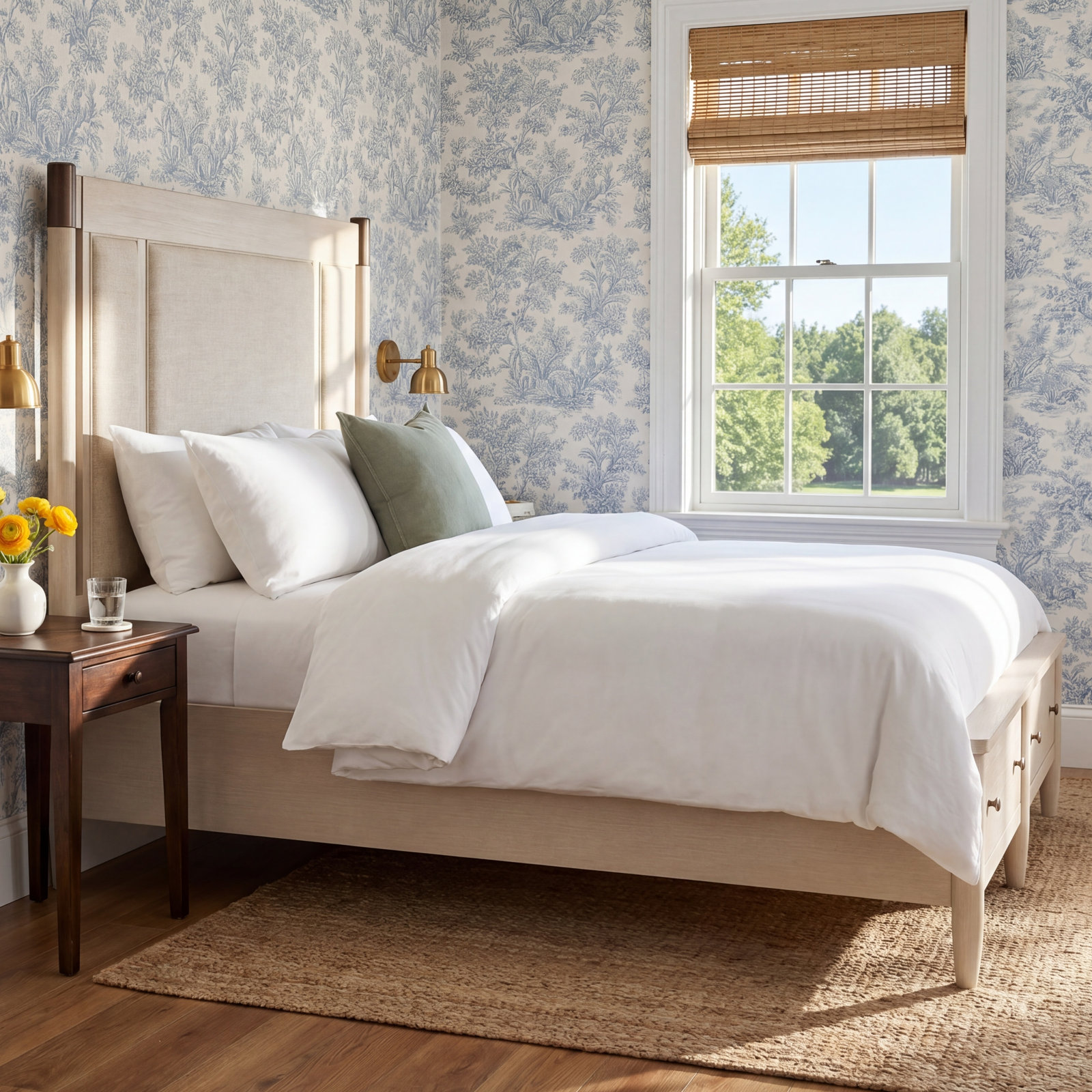 Shannen Woven Storage Bed, Queen