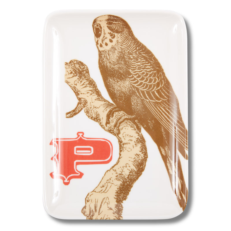ALPHABET VALET TRAY PARAKEET
