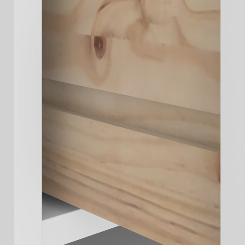 Hall Tree SANDNES 87X40x159.5Cm Solid Wood Pine, White