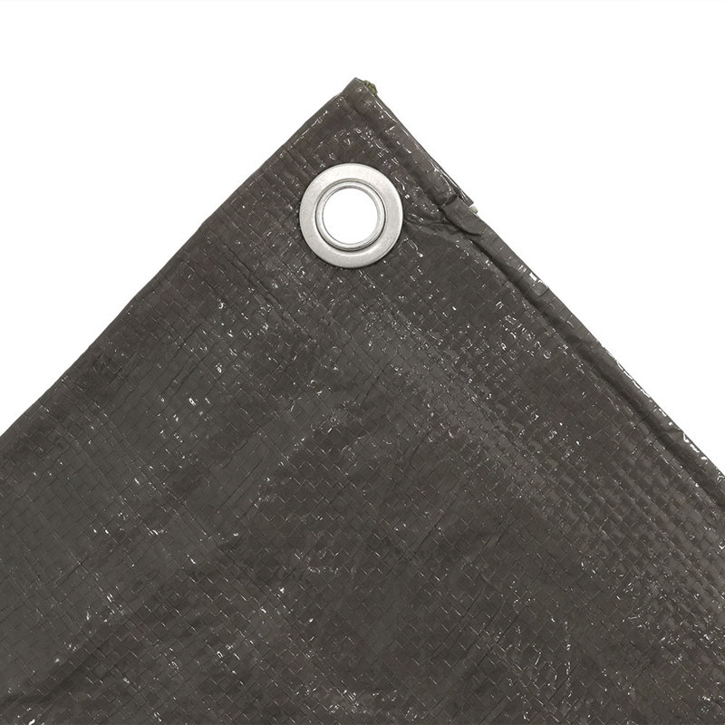 Bâche réversible multi-usages en polyéthylène Huggins - gris - 8 pi x 10 pi, Gris, 1"H x 96"W x 120"D