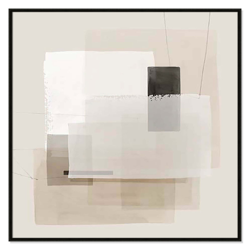 «Mystical Momentum II» par Hazel J, H 41,5 po x l 41,5 po x P 2 po, Cadre flottant espresso