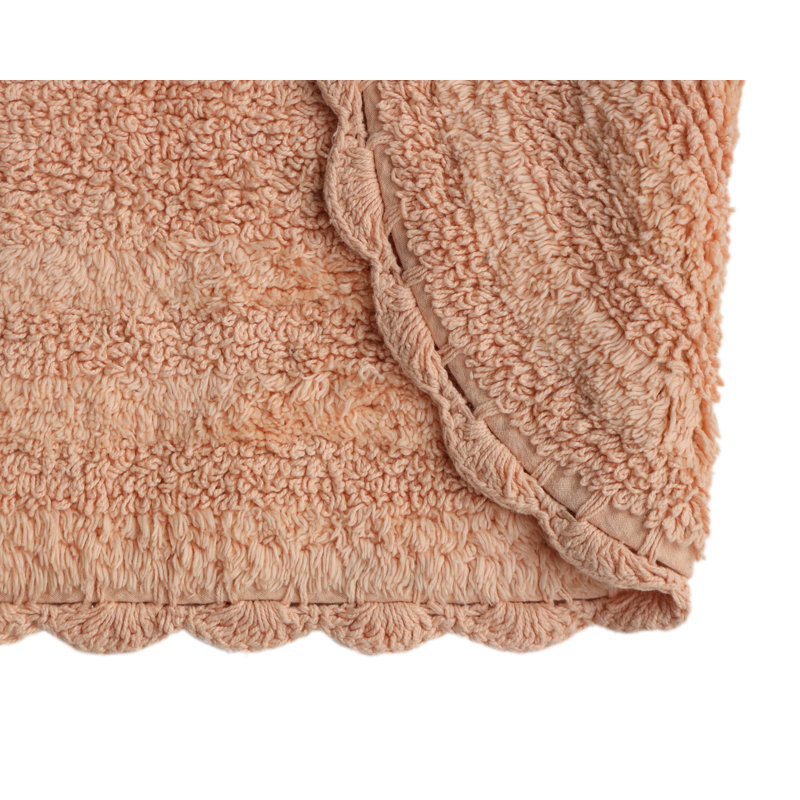 Tapis pour salle de bain 100% coton, Pêche