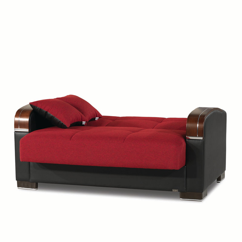 PrimeNest Brewster Collection Upholstered Convertible Loveseat