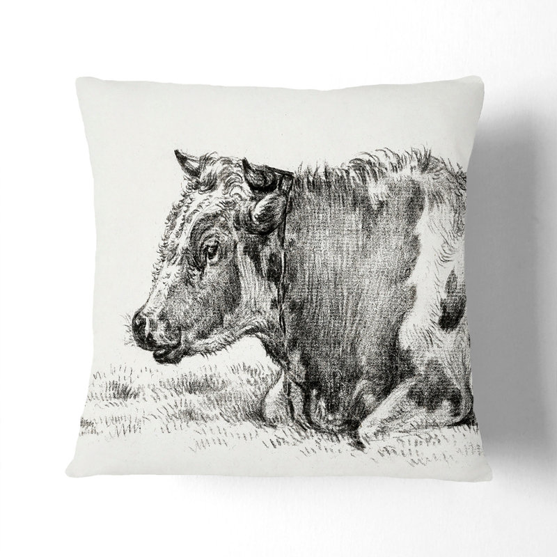 Square Throw Cushion, 40cm H x 40cm W x 15cm D