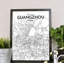 Guangzhou City Map - No Frame Print-1046294664