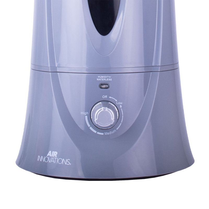 Air Innovations 1.1 Gallons Cool Mist Ultrasonic Tabletop Humidifier with Adjustable Humidistat for 400 Cubic Feet