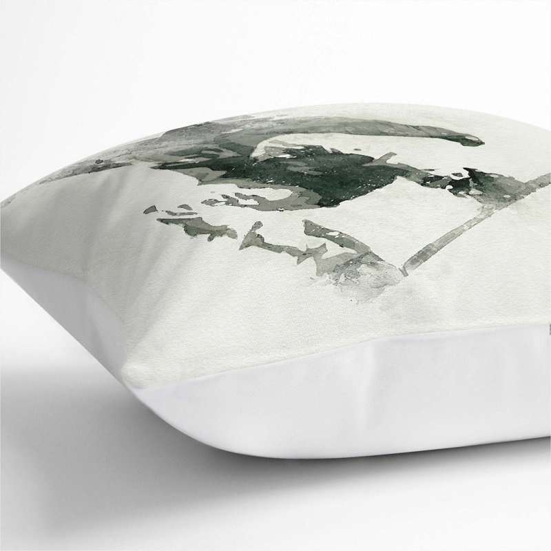 Square Cushion, 55cm H x 55cm W x 20cm D, White