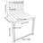 12.6x10.2" Solid Wood Folding Chair Wall-mounted
