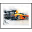 Orange Hypercar - Single Picture Frame Print