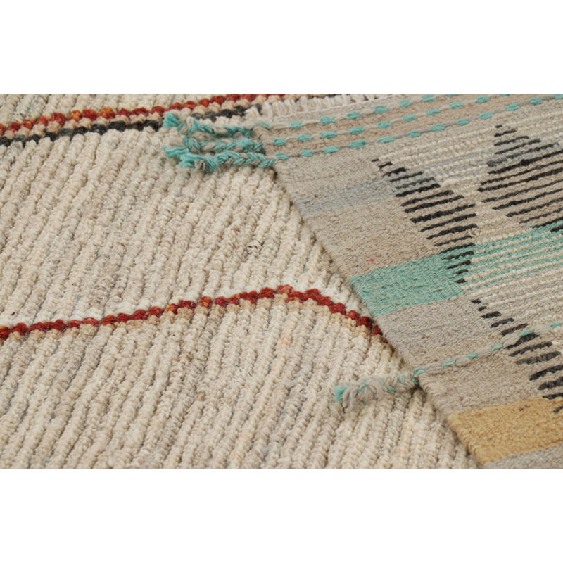 Moroccan Wool Area Rug, Rectangle 10' x 14'