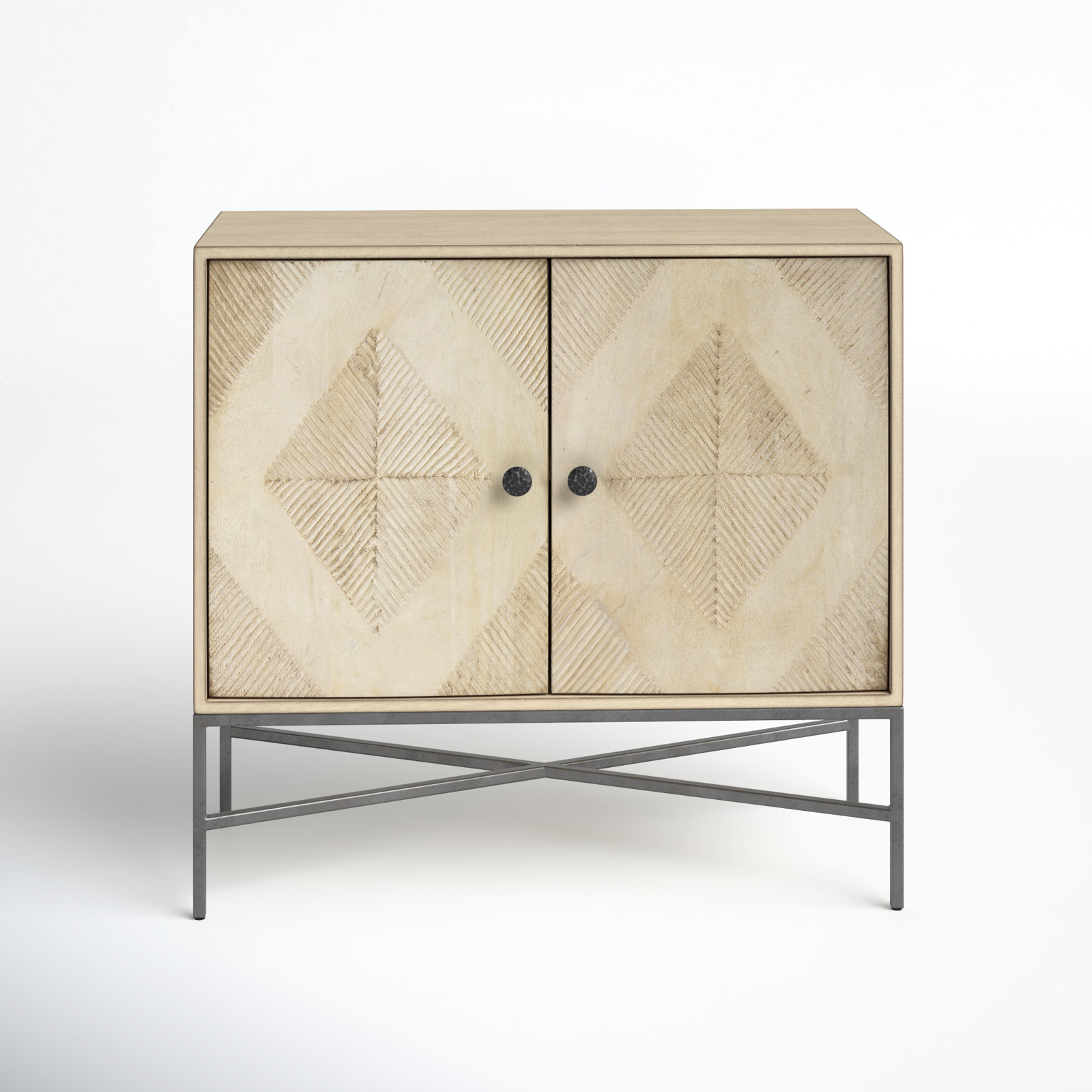 Windcrest Solid Wood Storage Cabinet, Blonde