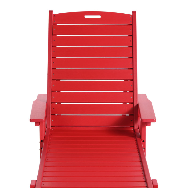 Laguna Outdoor Chaise Lounge, Red