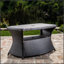 Table d'appoint Berkeley avec trou pour parasol intégré et tablettes spacieuses pour un confort et une commodité extérieurs-2139221944