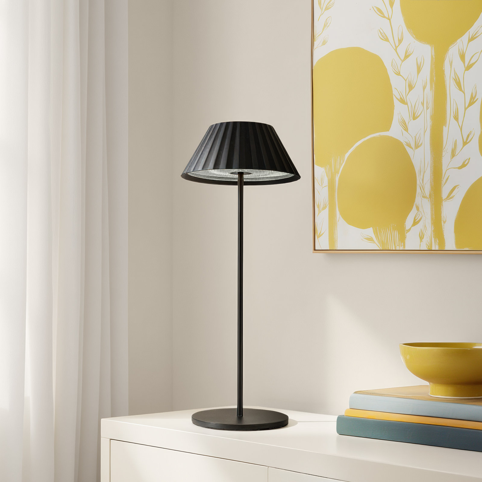 Zola 6-In LED Table Lamp, Black