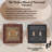 Resin Western Double Toggle Switch Cover Tooled Leather Design