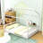 Metal Floor Bed Frame With Safety Guardrails-1338446566-1338446567