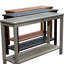 Console en eucalyptus gris argenté - Une table d'extérieur fonctionnelle et attrayante