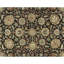 Tapis beige et noir noué à la main de haute qualité