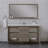 Feike 60'' Single Bathroom Vanity with Solid Surface Top-1118931190