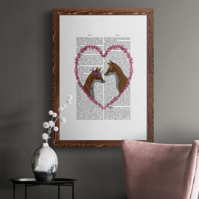 Filion Foxes dans un cœur rose
