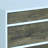 White and weathered oak 3-drawer dressing table