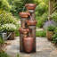 Fontaine de jardin extérieure à 39 niveaux H 39,7 po