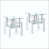 Plateau transparent / base blanche