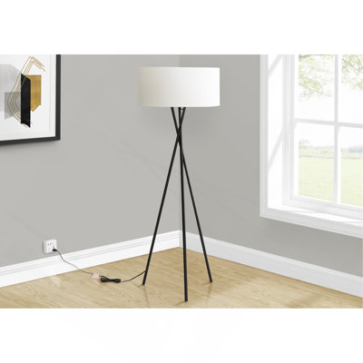 Lighting, 62"H, Floor Lamp, Metal, Shade, Contemporary
