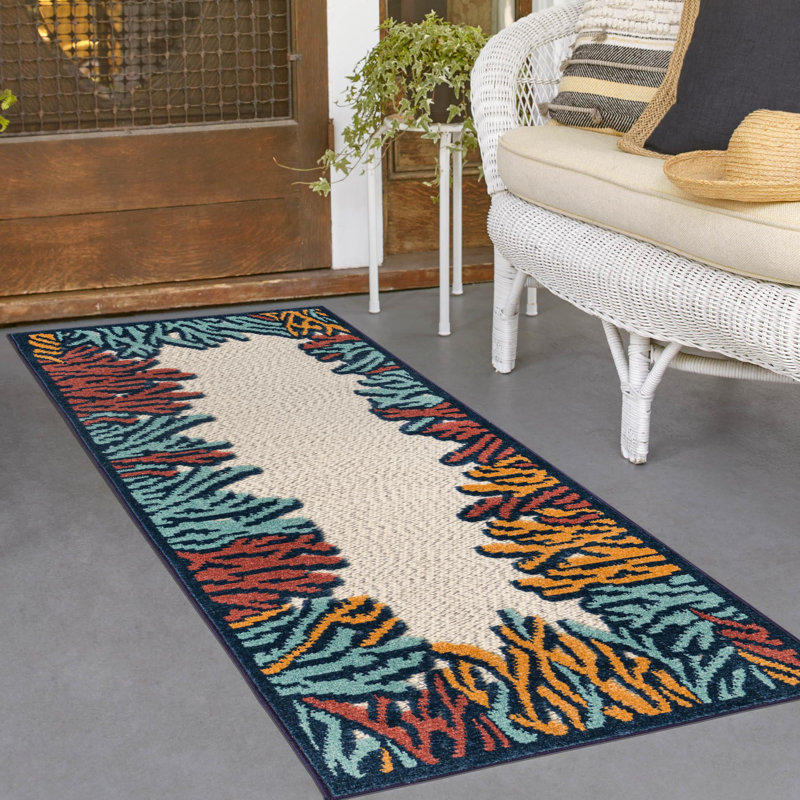 Outdoor Askersund Area Rug Mix Color, Runner 2' x 6'