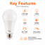 Ampoule DEL Euri Lighting A21, 17 W, 1 600 lm, équivalent 100 W, 4 000 K, culot E26, réglable, CEC/JA8, UL-136846335