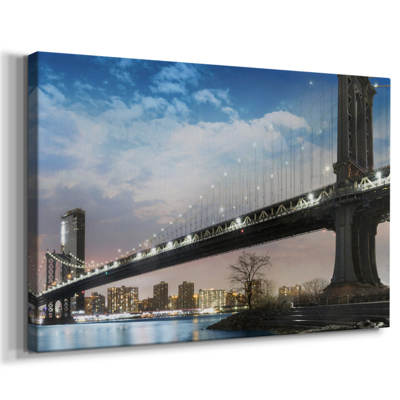 Nuit NY - Cavas enveloppés de galerie, 40 x 60