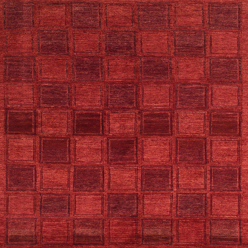 Tapis abstrait moderne 1556, Carré 8 pi