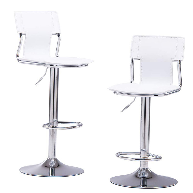 White Bar Stools Set Of 2, White