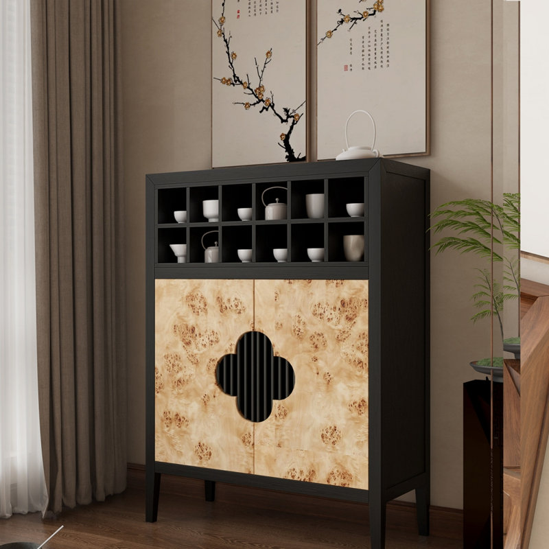 Petit buffet de style rétro, Noir