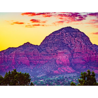 Red Rock Sunset In Sedona, Arizona Print by Brian Mc Clean