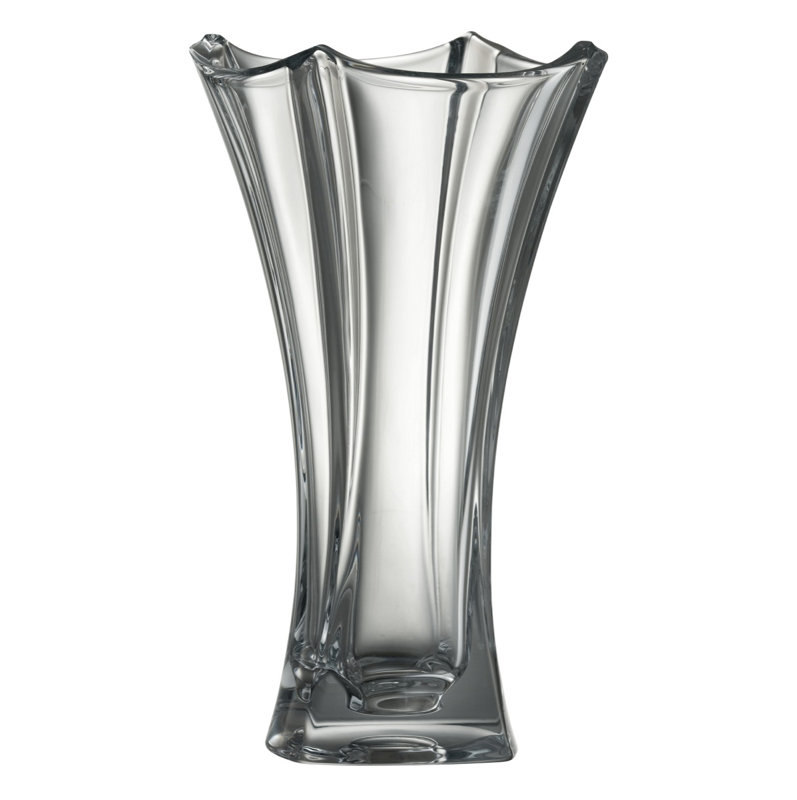 Glass Table Vase, 14" H x 6" W x 6" D