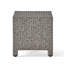 Textured Wicker Patio Accent Table-1673409927