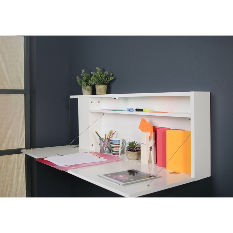 Carnahagh Foldable Floating Desk, White